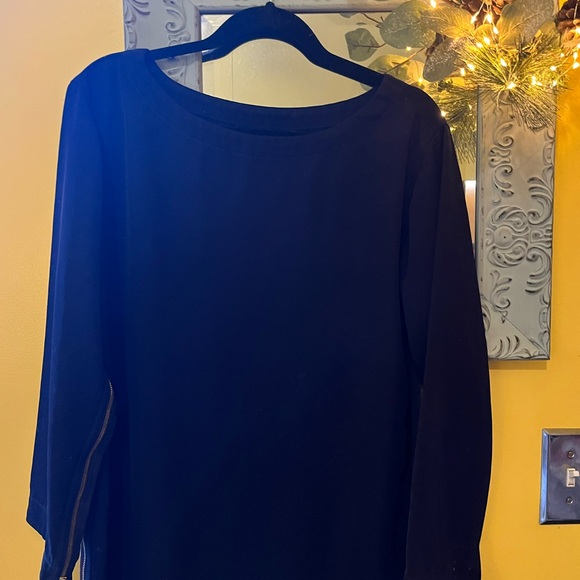 Elegant Navy Blue Marc by Marc Jacobs dress 100% triacetate - Picture 7 of 12